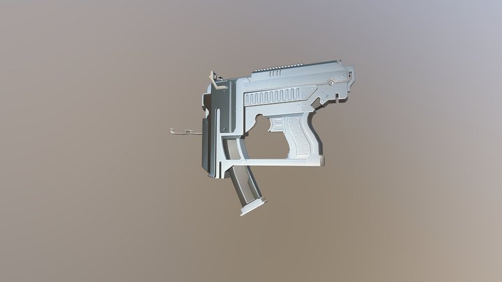 FPS futuristic pistol 3D Model