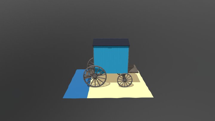 Minehead Bathing Hut 3D Model