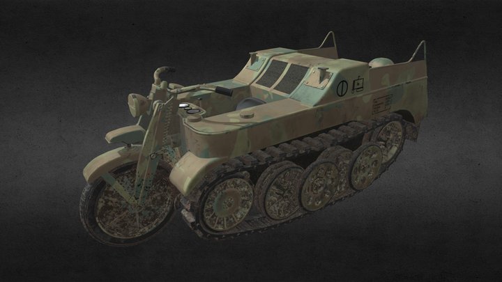 Sd.Kfz.2 Kettenkrad 3D Model