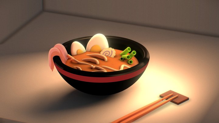 Ramen (practice) 3D Model