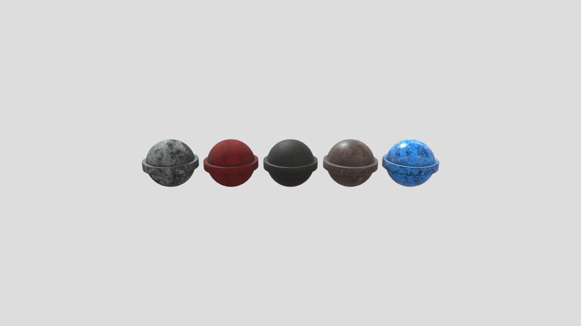 Textured Spheres - 3D model by bdbent [0e4f77d] - Sketchfab