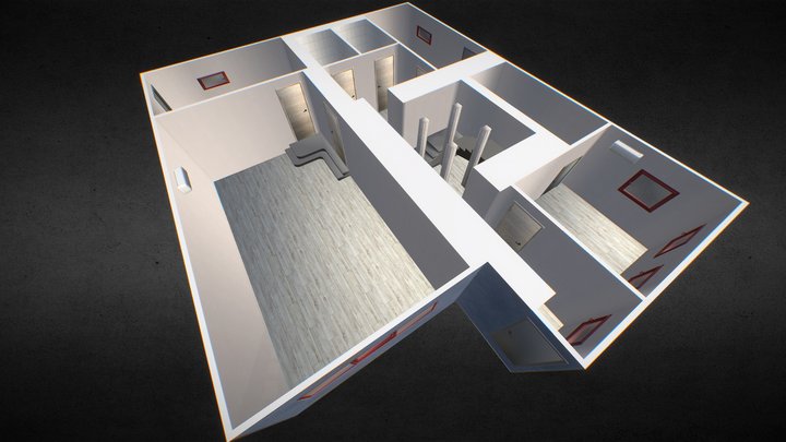 Гужевая 1эт 3D Model