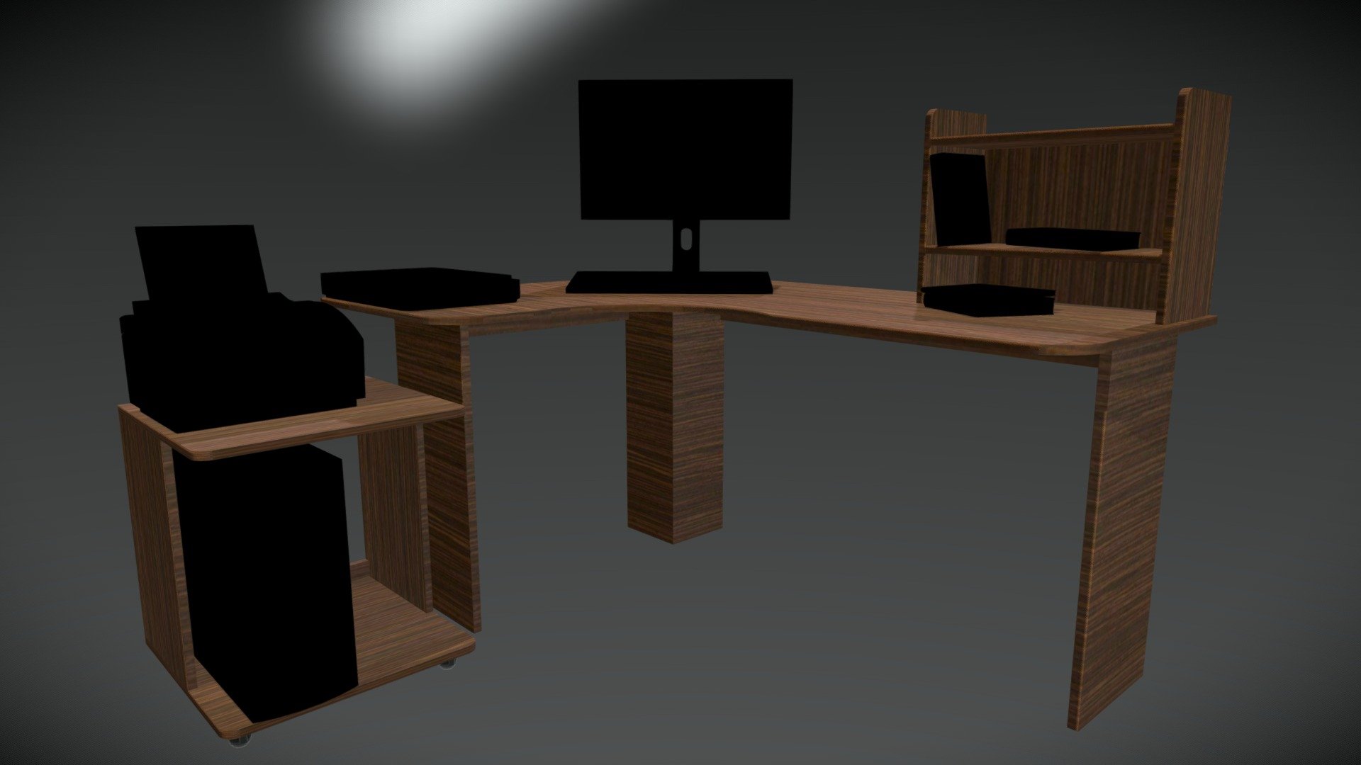 Comptable (Комплект комп. мебели) - Download Free 3D model by ap3design ...