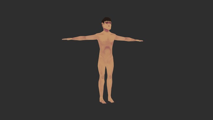 Lowpoly character 3D Model