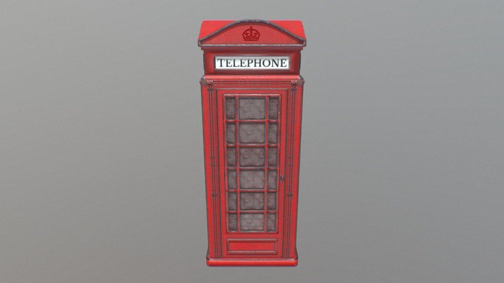 Phone booth 3D Model