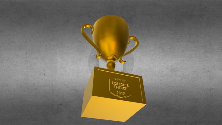 AR Critic Editor's Choice Trophy 3D Model