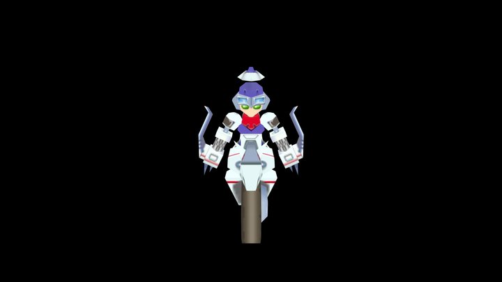(Medabot) Medarot R PS1 3d model IRON HORSE