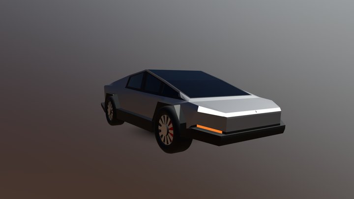 Cybertruck (Low Poly) 3D Model