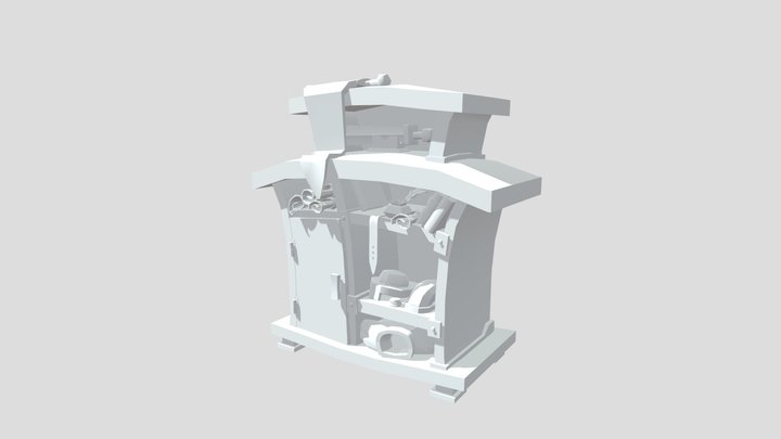 Closet Base Mesh 3D Model
