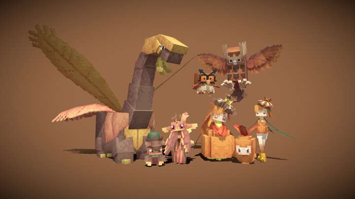 Autumn Themed Pokemon (Cobblemon) 3D Model