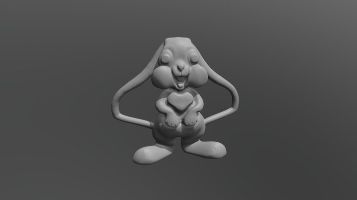 Baby toy bite ring prototype 3D Model