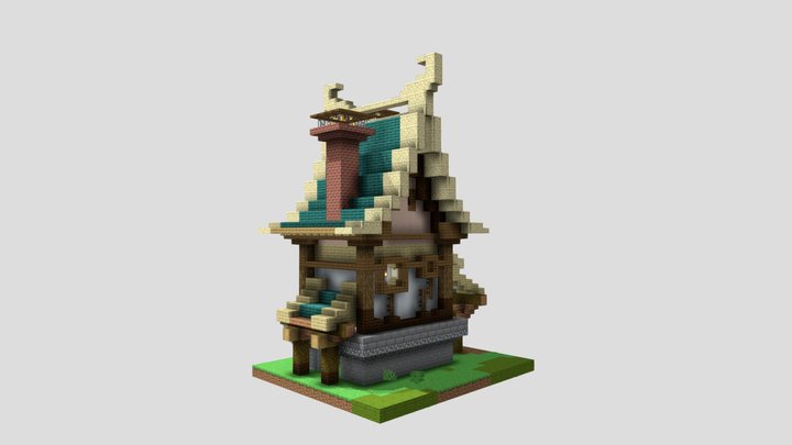 Fantasy House 3D Model