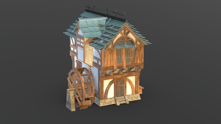 Watermill 3D Model