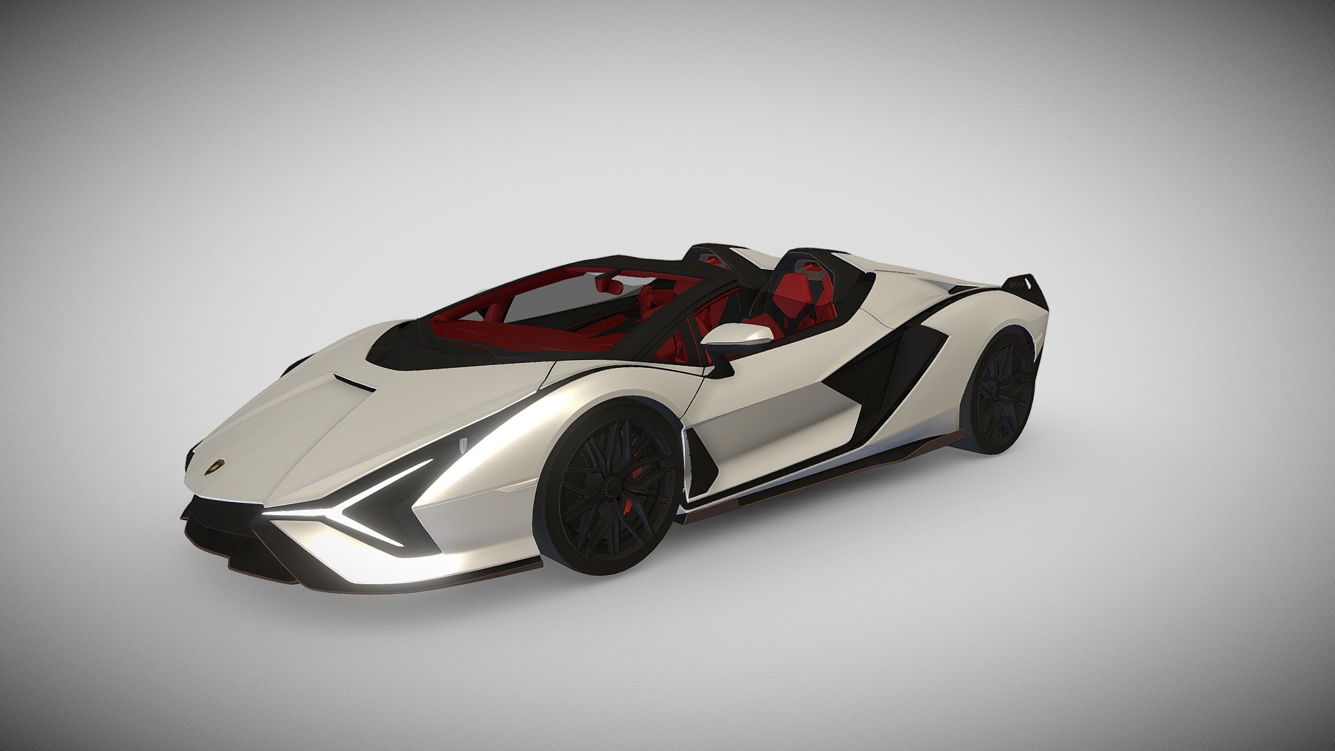 Lamborghini Sian 2021 Roadster - Buy Royalty Free 3D model by ...