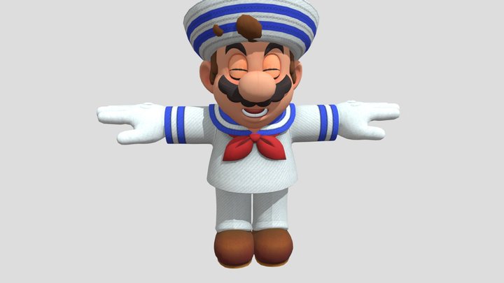 Super Mario Odyssey - Mario Sailor 3D Model