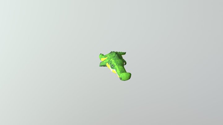 Croc Swimm 3D Model