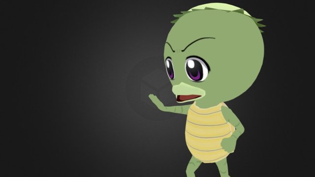 Kappa Chibi Ver 3D Model