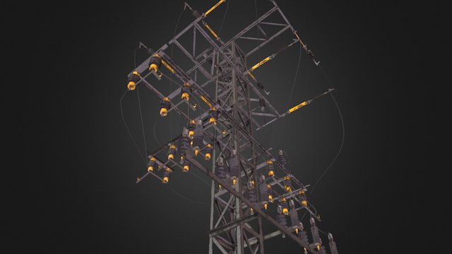 Torre Alta Tensión 3D Model