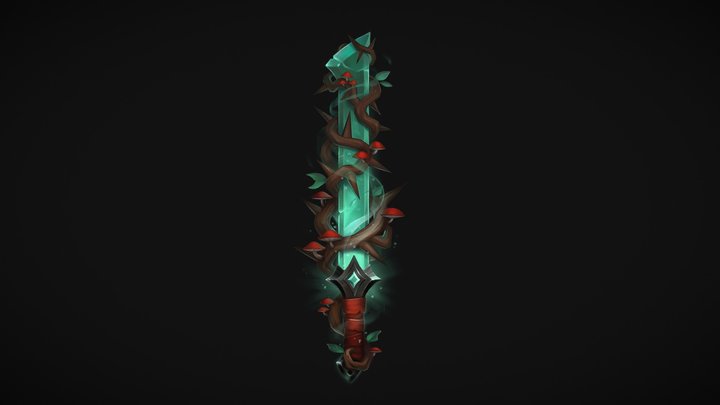 Hand-painted  Sword 3D Model