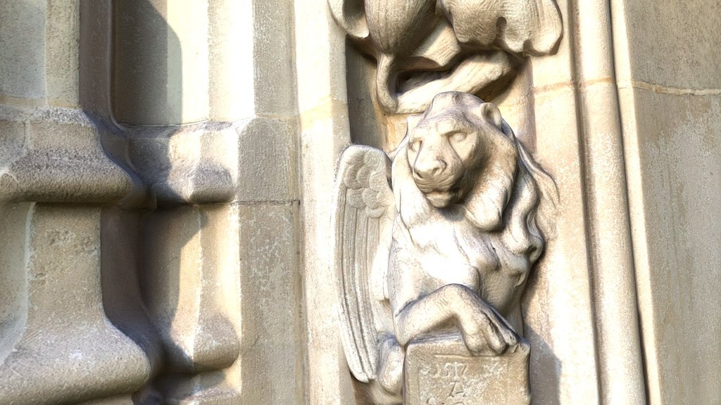Lion sculpture scan