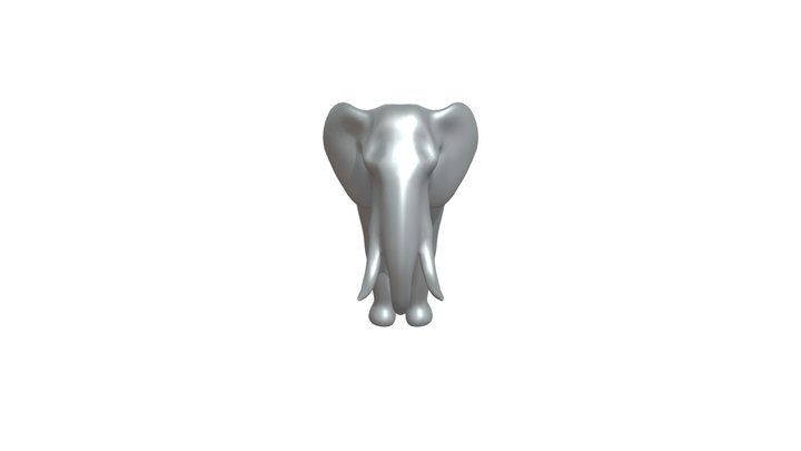 Elephant statue 3D Model