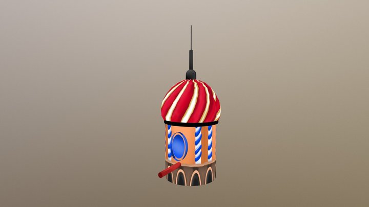 Russian Birdhouse 3D Model