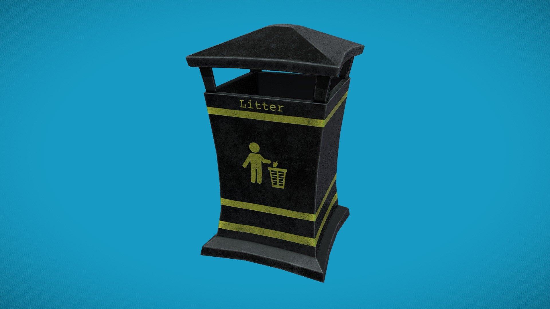 240-litre-wheelie-bin-in-black-with-yellow-lid-with-mixed-containers