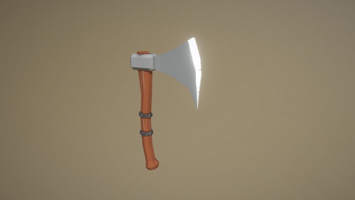 AXE Low Poly 3D Model