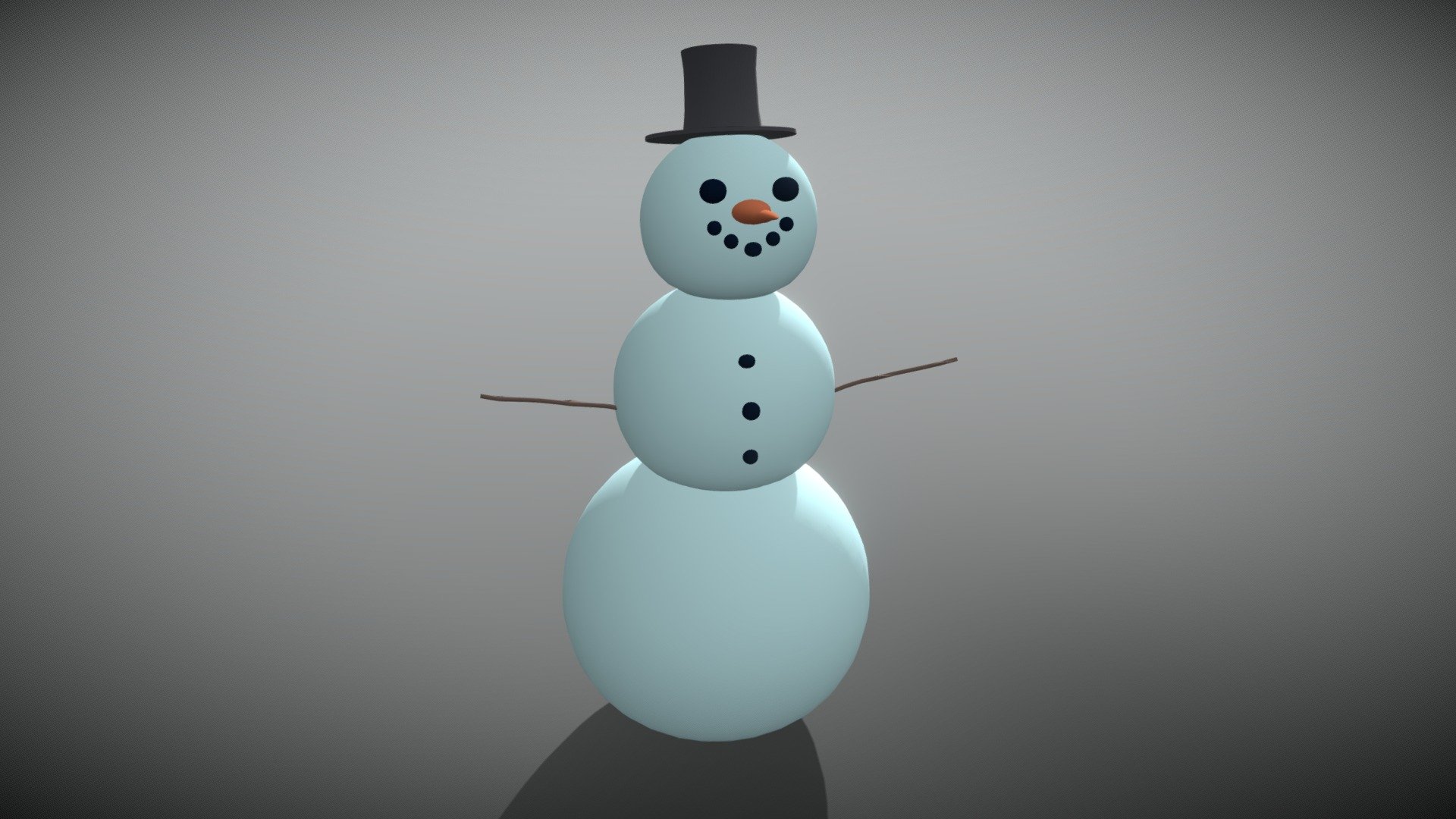 3D Snowman Model — Sketchfab embed 3D viewer