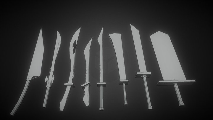 3D Swords For Video Games asset 3D Model