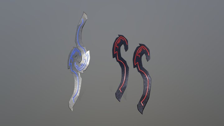 glaives 3D Model