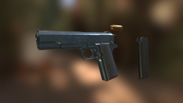 M1911 - A1 3D Model