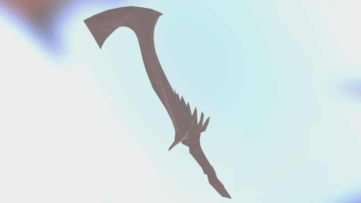 Hookswordthin 3D Model
