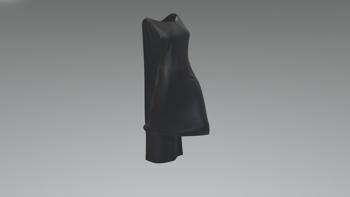 Cape Dress 3D Model