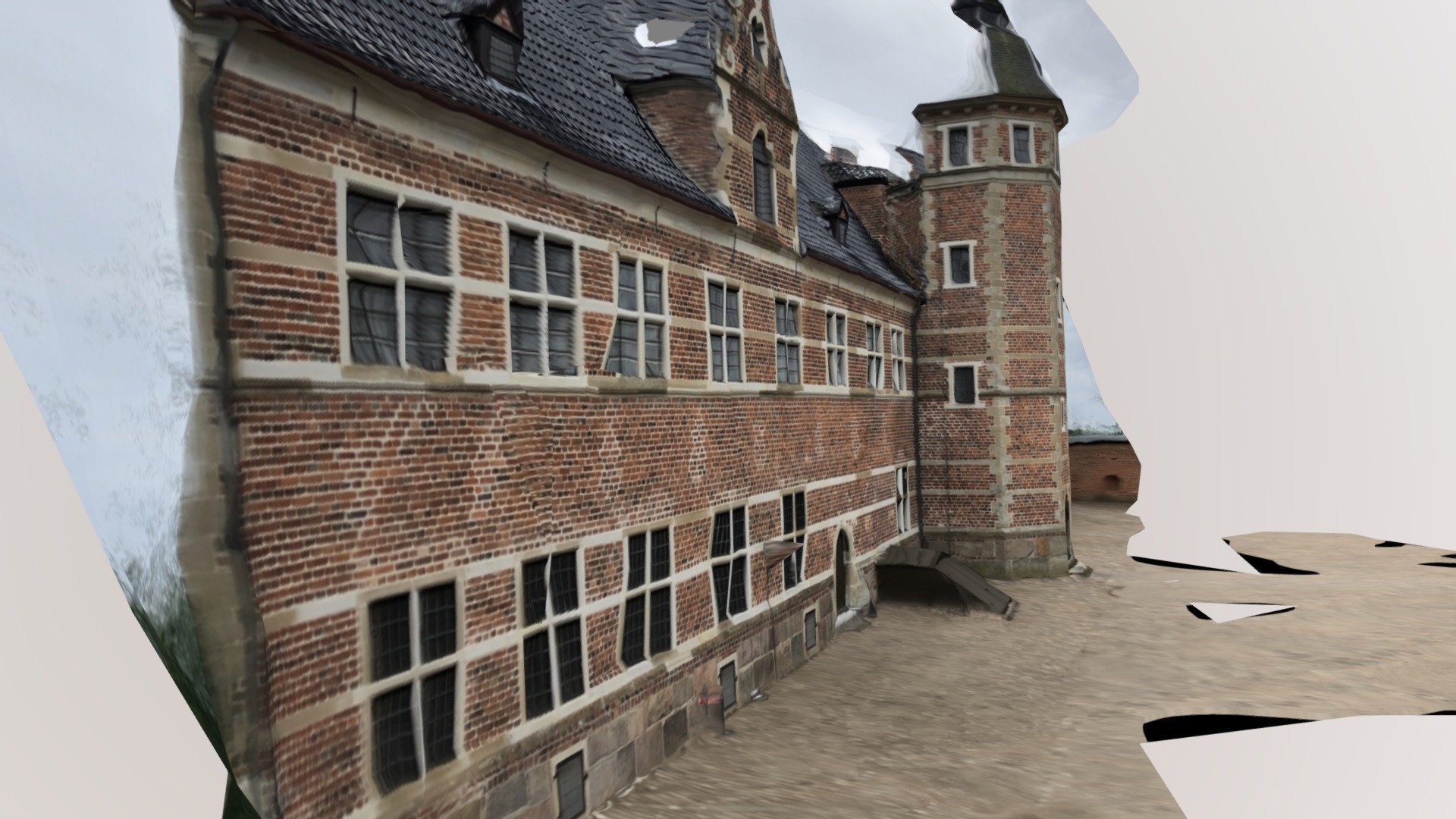 Facade of Frederiksborg Castle, Denmark