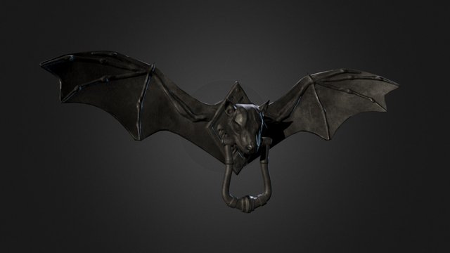 Bat Door Knocker 3D Model
