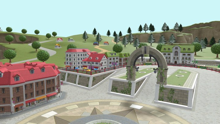 Wuhu Town 3D Model
