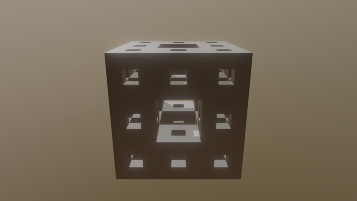 Steel-fractal-cube 3D Model