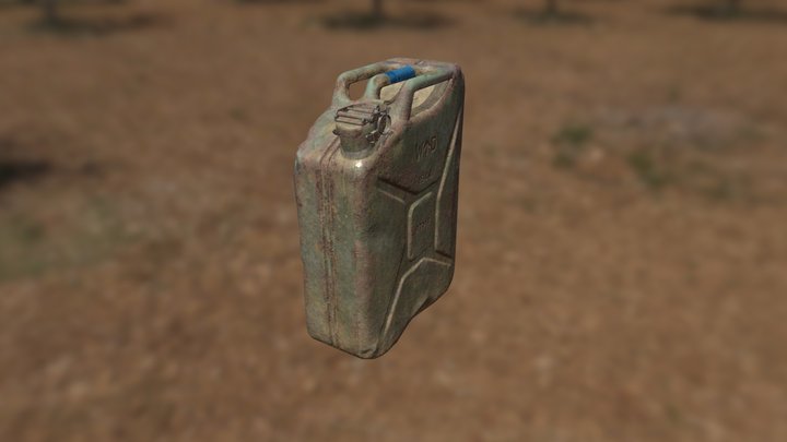 Old jerrycan study-work 3D Model