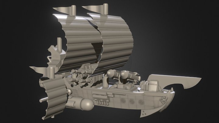 Pimped out Dynasty Destroyer 3D Model