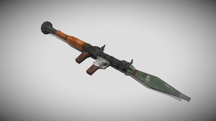 RPG7 Rocket Launcher 3D Model
