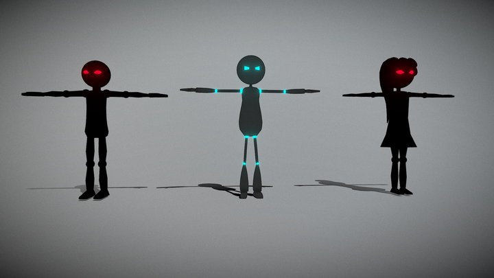 Stickman 3D models - Sketchfab