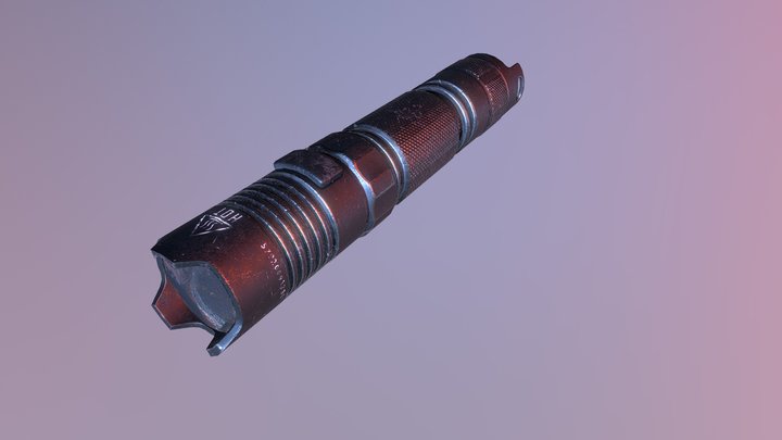 tactical flashlight 3D Model