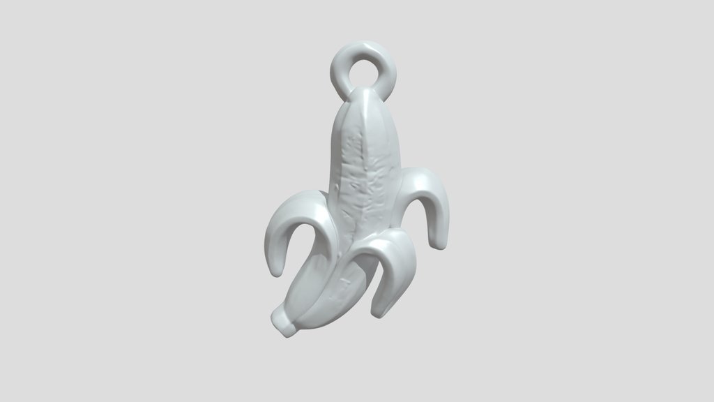 Peeled banana shaped pendant
