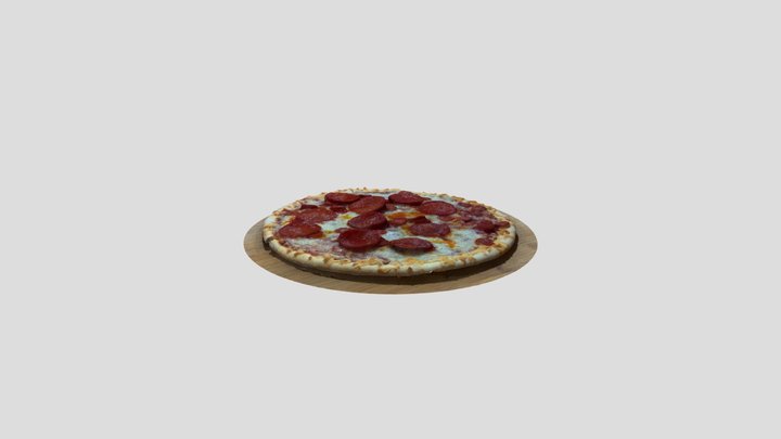 Pepperoni pizza 3D Model