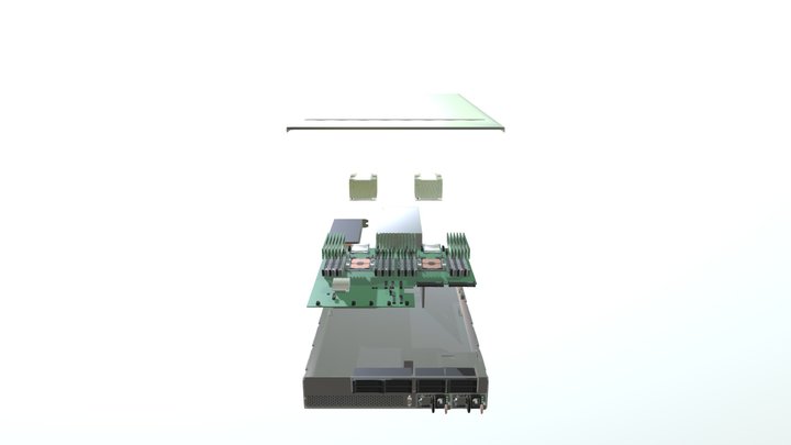 Servidor Lenovo 3D Model