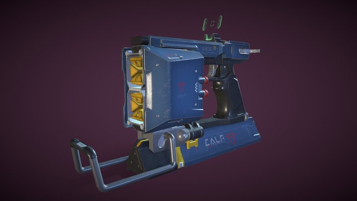 Sci-fi Pistol 3D Model
