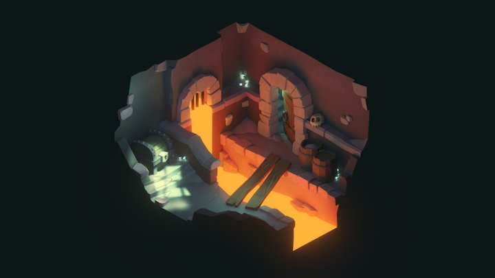 (Some of) The Floor is Lava 3D Model