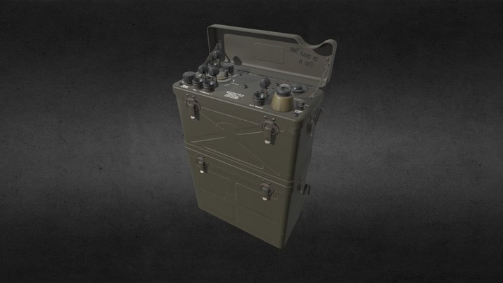 SRC-300 Radio Transceiver 3D Model
