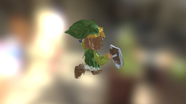 Tiltbrush Sketch - Toon Link - Super Smash Bros 3D Model